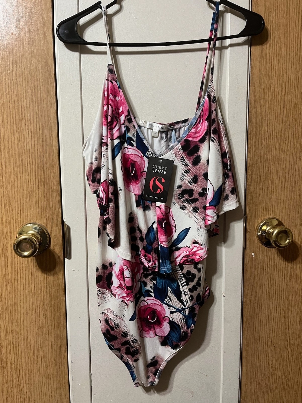 Pink Floral  Bodysuit